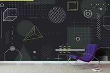 3D Geometric Graphics Wall Murals Wallpaper Murals Wall Sticker 5