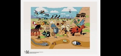 Pokémon Natural History Museum Pokemon In Terrestrial Movement Print A3 Poster