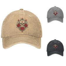 Stylish Solid Color Baseball Cap Vintage Dad Hat Adjustable