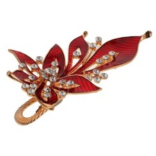 French Hair Clips Rhinestone Headpiece Flower Hair Accessories Womens Hair Cl...
