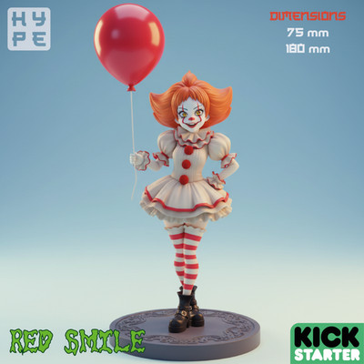 Red Smile by Hype Mike 3d | D&D | DnD | Print on Demand