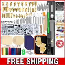 Versatile 137PCS DIY Woodburning Tool Set with Temperature Control for Beginners