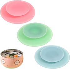 3pcs Silicone Suction Plate Double Sided Suction Cups Silicone Utensil Rest