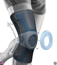 Knee Brace Compression Sleeve for Pain Relief, Support for Meniscus, ACL,