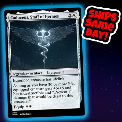 Caduceus Staff Of Hermes - Custom Art Magic: The Gathering Playtest Card