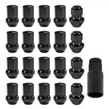 Gorilla Lug Nut Kit And Key Wlocking Lug Nuts Black Factory Style Steel Must...