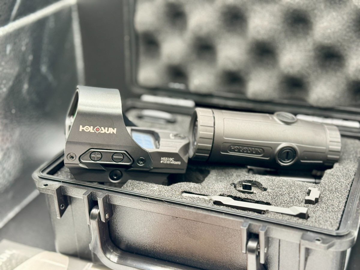 HOLOSUN HS510C Open Reflex Red Dot Sight with HM3X Magnifier Combo