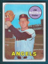 1969 Topps Baseball California Angels Jim McGlothlin #386 EX SET BREAK!