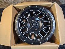 (QTY 1) Pro Comp Vertigo 5140 Satin Black Milled Wheel Rim 18x9 6x139.7 0mm