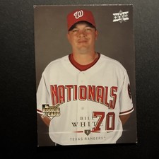 Upper Deck 2008 Bill White Rookie #350 Texas Rangers Nationals Baseball Card. rookie card picture