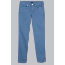 Eileen Fisher Organic Cotton Twill Skinny Jeans Pants Size 4 Blue Stretch Casual