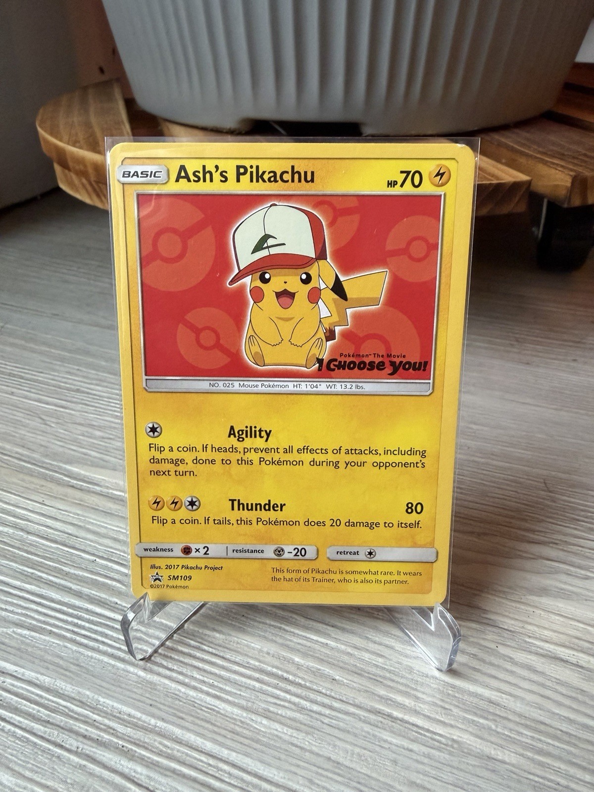 Ash's Pikachu - SM109 Promo Sun & Moon Promo Pokemon English LP
