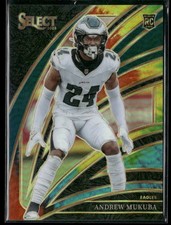 2025 Panini Select Andrew Mukuba RC Tie Dye Prizm /25 Eagles Rookie Club Level