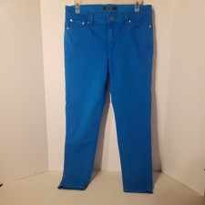 Lauren Ralph Lauren Premier Skinny Jeans Womens 10 Blue Stretch High Rise. EUC