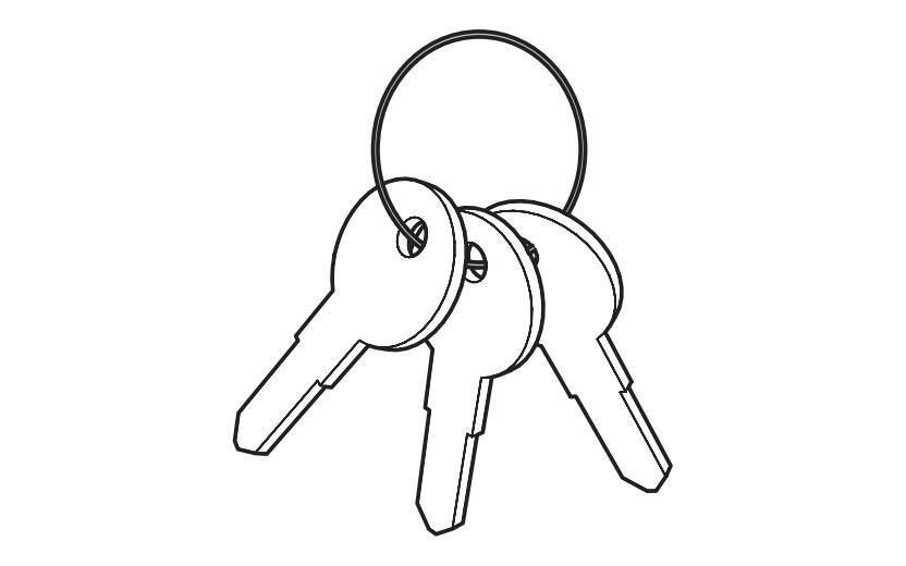 Ricambi - set 3 chiavi 73NA0002 con impugnatura tonda - serie N - N109