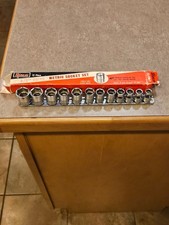 Snap-on Fsm 12 Pc 38 6-pt Metric Shallow Socket Set- 8mm To 19mm Usa Snap-on Fsm 12 Pc 38 6-pt Metric Shallow Socket Set- 8mm To 19mm Usa