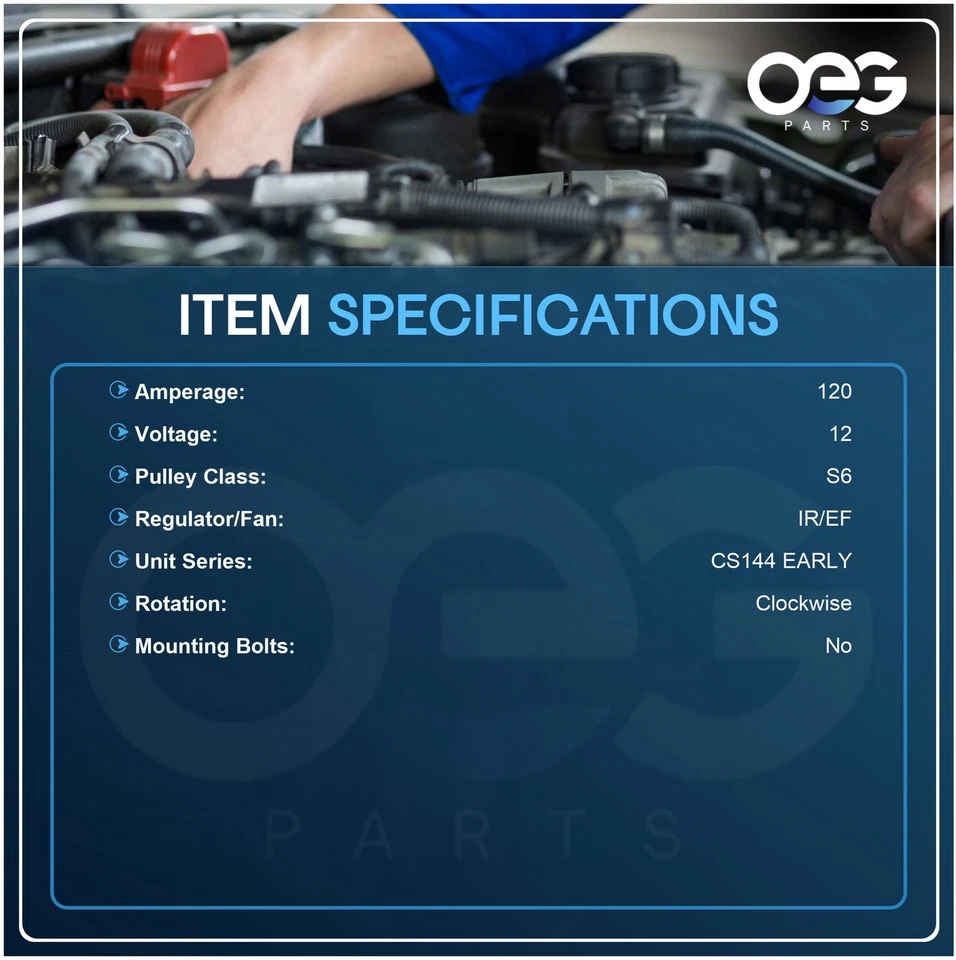 New Alternator For Cadillac Eldorado V8 4.5L 88-88 321-275 321-367 334-2297 - Image 3 of 4