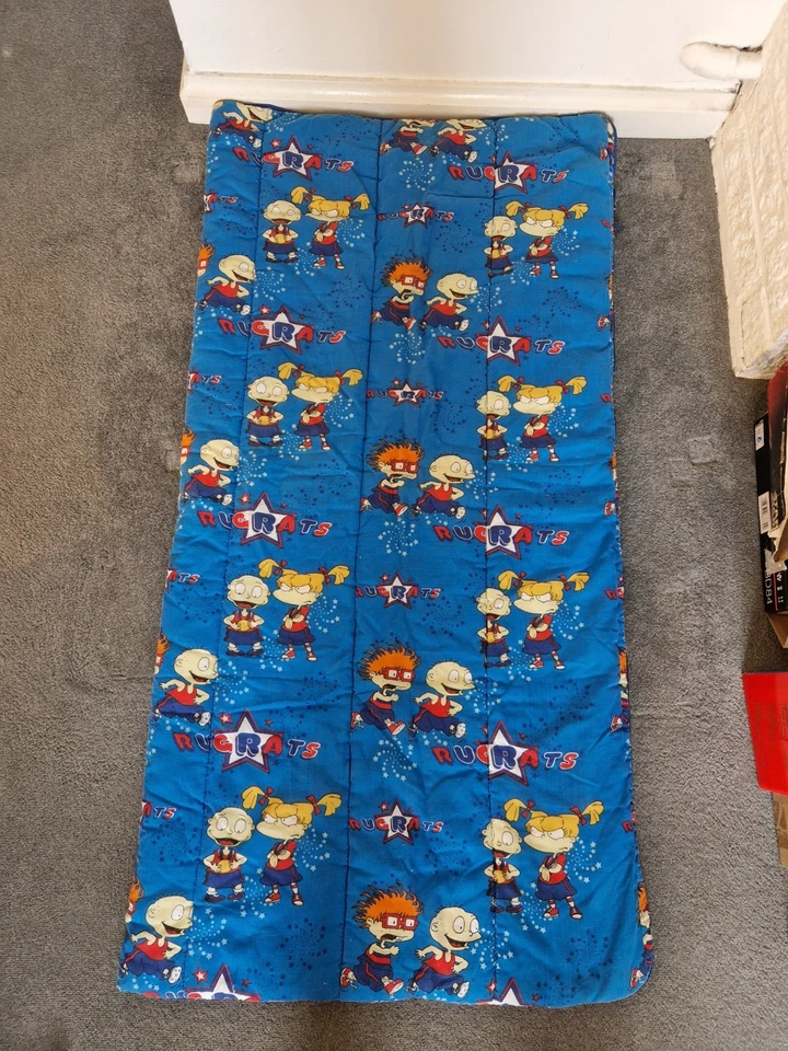 Rugrats Sleeping Bag Nickelodeon 90s Vintage Fleece Cartoon - Image 2 of 3