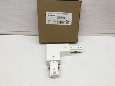 Wac Lighting HL-LEFT-WT H Track Single Circuit Left L Connector White
