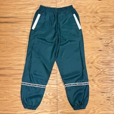 Vintage Nike Pants Mens M/L Green Warm Up Track Parachute Baggy Running 90s Y2K