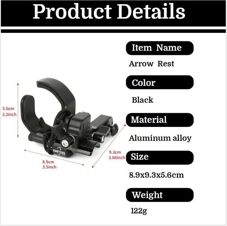 Archery Drop Away Arrow Rest Micro Adjustable Compound Bow Hunting Target Shoot - Image 2 of 4