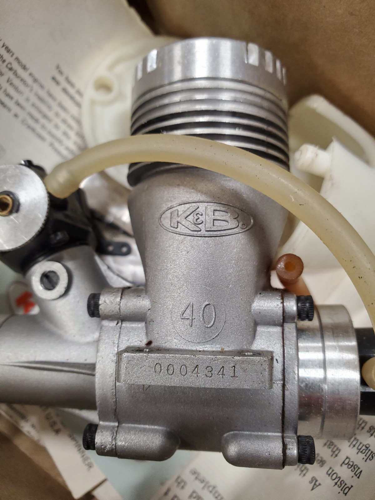 K&B #8360 Pumper engine - k&b 40 Front Rotor Torpedo W/perry Pump And Carb NOS