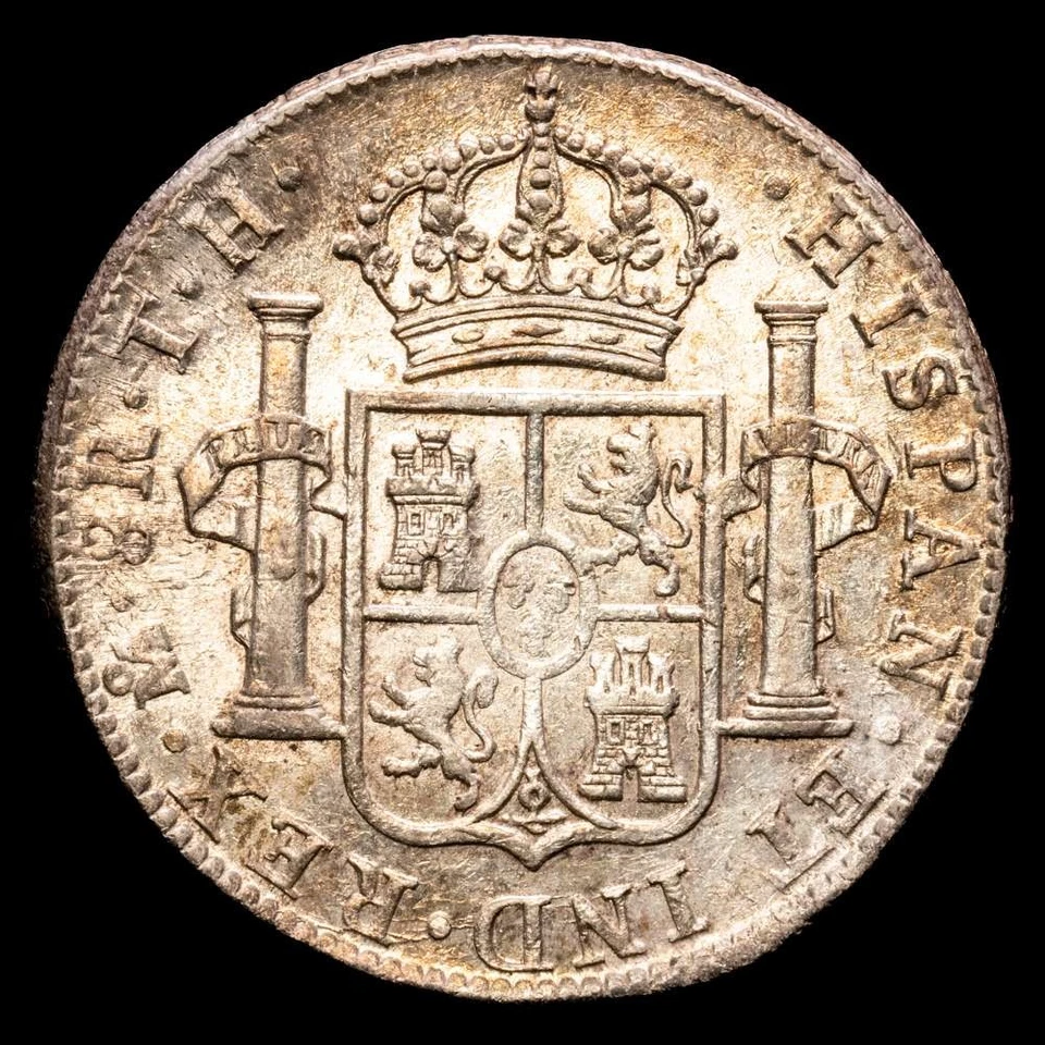  Carlos IV 8 Reales (27,00 Grg) 1806 MÉXICO Ensayador TH CAL-984 EBC+ Foto 3 de 4