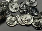 1954  BU WASHINGTON QUARTER ROLL / 40 COINS - SHARP ROLL