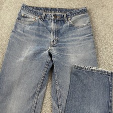 Vintage Levis 505 Jeans 32x33 Fit 30x32 Whiskered Faded Great Wear Work Denim