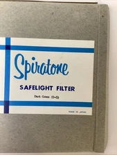 Vintage Spiratone Safelight Filter Dark Green Made in Japan New in Box