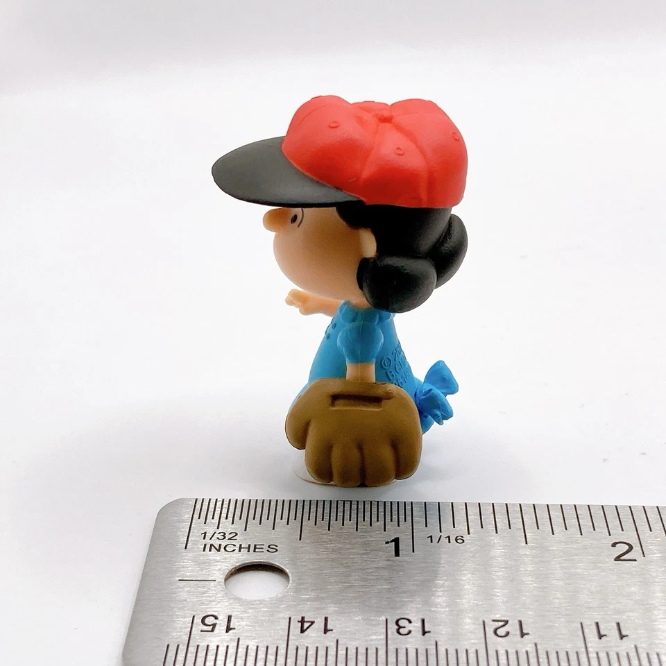 Lucy Peanuts Mascot Mini Figure Narabundesu Baseball ver Bandai Japan Anime F/S - Image 4 of 4