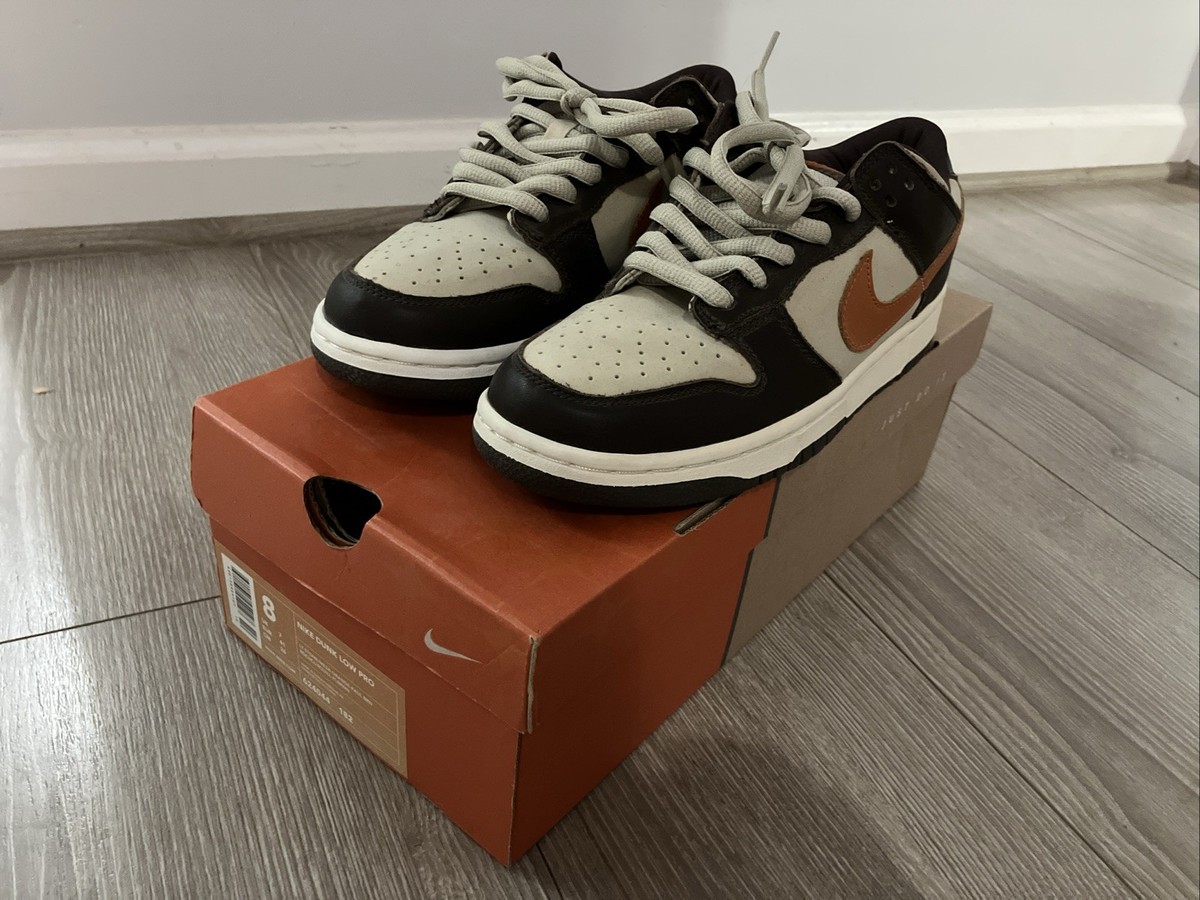 Nike Dunk Pro B Low Light Stone Mesa Orange 2002 Size 8 Deadstock 