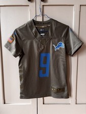Boys Nike NFL Detroit Lions Matthew Stafford Shirt Salute to Service Size S