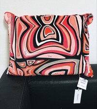 EMILIO PUCCI, Cushion, Pucci Pattern, Multicolor, Red Pink,Velour,New, unused