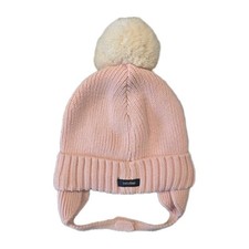 NEW Baby Gap Warm Pom Pom Winter Hat Size 0-3 Months Baby Girl Pink Color
