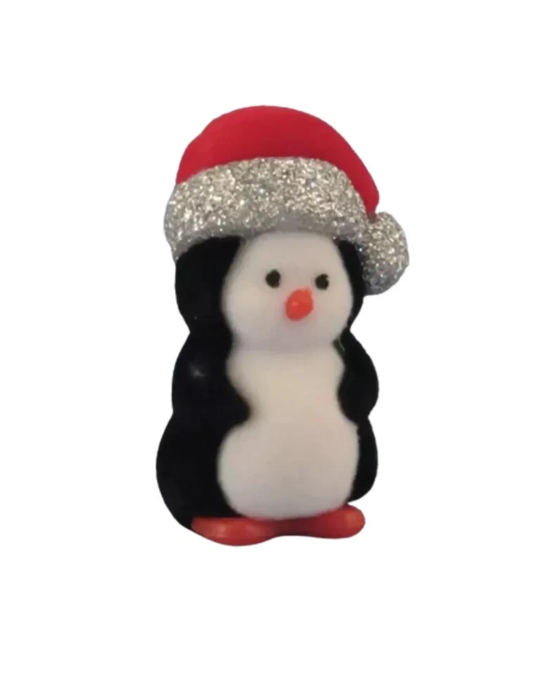 Dolls House  Penguin Bear Toy Nursery Christmas Seasonal Miniature 1:12th Scale