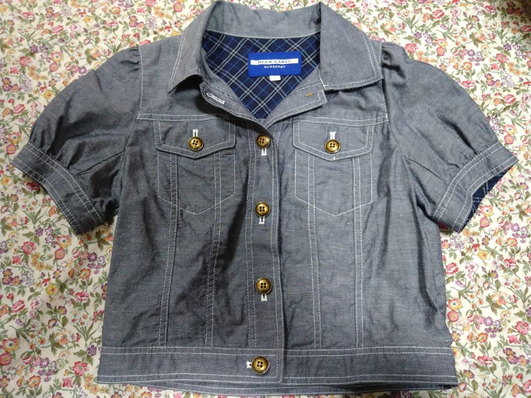 Rare Burberry Blue Label Blouson Short Sleeve