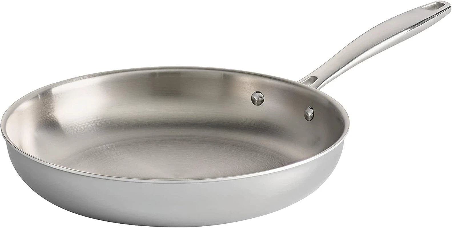 Tramontina Signature Tri-Ply Clad Stainless Steel 10-Inch Frying Pan, Induction-