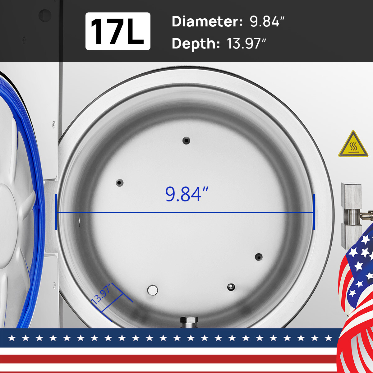 Dental Class B Autoclave Vacuum Pressure Steam Sterilizer / Dental Implant Motor