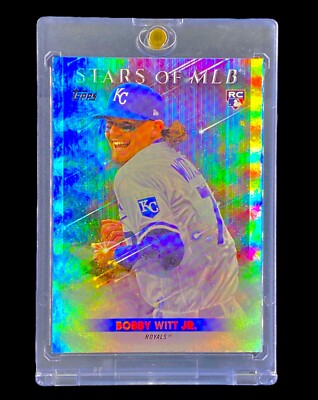 BOBBY WITT JR. ROOKIE REFRACTOR RAINBOW FOIL 2022 SP Insert Holo - ROYALS