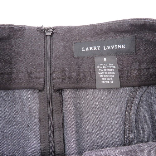 Larry Levine Dark Wash Stretch Cotton Blend Flared Jean Skirt Women’s Size 8 - Picture 3 of 5