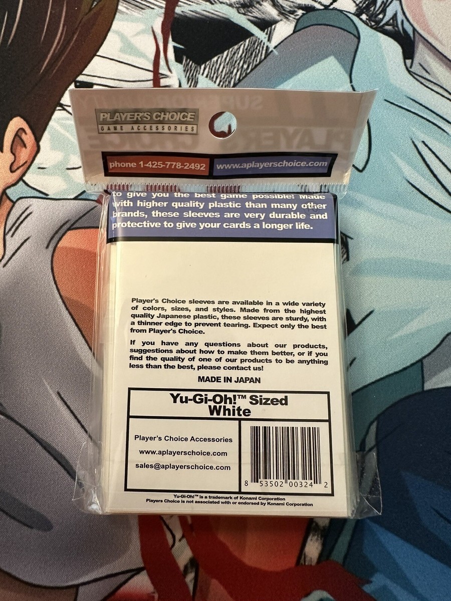 Player's Choice White Original Yu-Gi-Oh! Card Sleeves - (60-Pack) Players  Choice