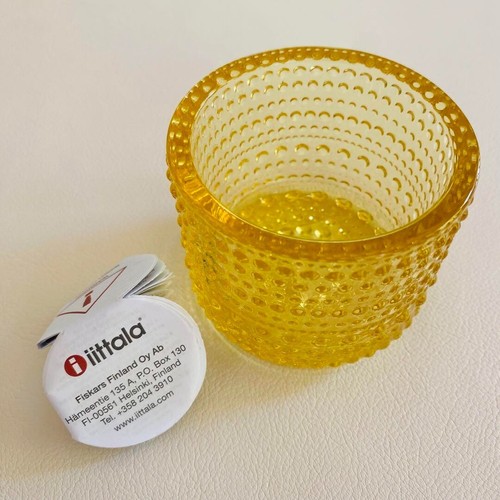 Iittala Kastehelmi Candleholder Lemon D6.4cm from Japan - Picture 2 of 4