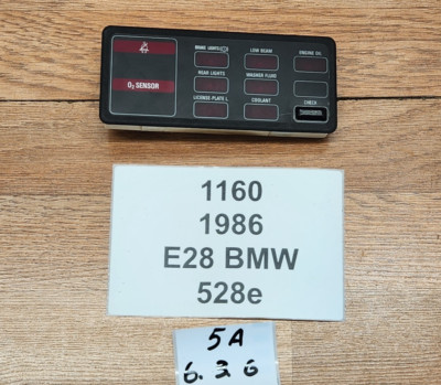   OEM BMW E28 E30 528 Check Sensor Warning Light Panel Control Module Unit *