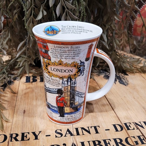 Dunoon LONDON Crown Jewels Mug Fine Bone China By Caroline Dadd Landmarks