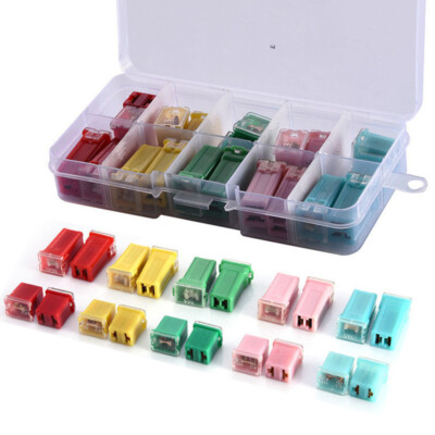 20x Mini Square Fuse Assortment Car Motorcycle Fuses Kit 20A/30A/40A/50A/60A
