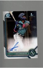 LUIS CHEVALIER  BOWMAN 1ST AUTO 2022 BOWMAN DRAFT  BASEBALL