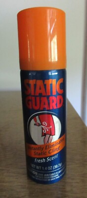 Vintage 80s, 90s STATIC GUARD Fabric Spray 1.4oz Fresh Scent  Deadstock