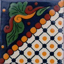  C062 MEXICAN CERAMIC HANDMADE TALAVERA TILE SETS