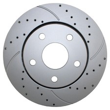 Bison Performance Front Coat Drilled 302mm Brake Disc Rotor for Jeep Wrangler JK